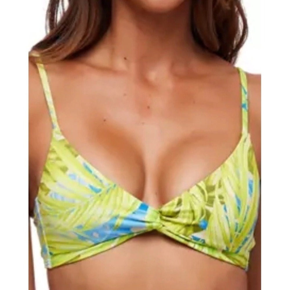 SPLENDID EUPHORIA BIKINI Top And Bottom Set NWT SZ Small Tropical Green Island